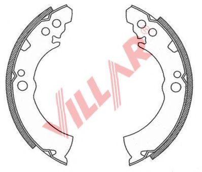 Комплект тормозных колодок VILLAR 629.0752