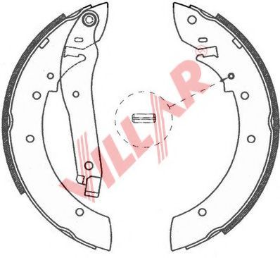 Комплект тормозных колодок VILLAR 629.0757