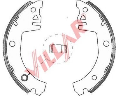Комплект тормозных колодок VILLAR 629.0762