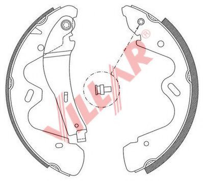 Комплект тормозных колодок VILLAR 629.0798