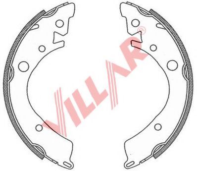 Комплект тормозных колодок VILLAR 629.0802