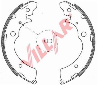 Комплект тормозных колодок VILLAR 629.0803