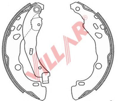 Комплект тормозных колодок VILLAR 629.0807