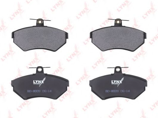 Комплект тормозных колодок, дисковый тормоз LYNXauto BD8009