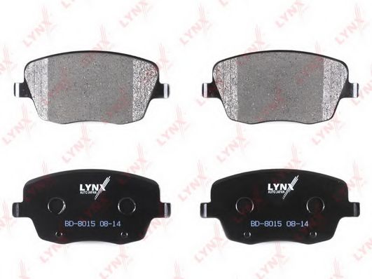 Комплект тормозных колодок, дисковый тормоз LYNXauto BD8015