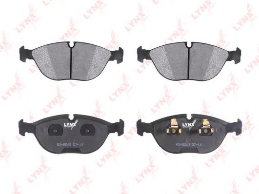 Комплект тормозных колодок, дисковый тормоз LYNXauto BD8040