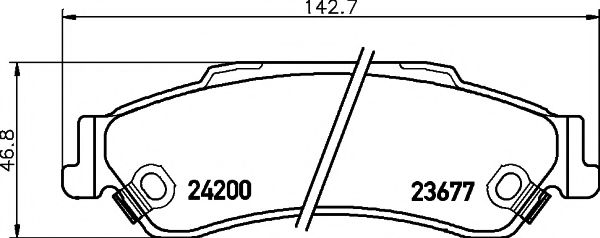 Комплект тормозных колодок, дисковый тормоз HELLA PAGID 8DB 355 011-921