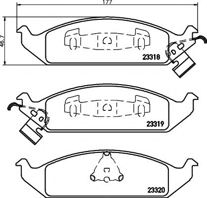 Комплект тормозных колодок, дисковый тормоз HELLA PAGID 8DB 355 013-281