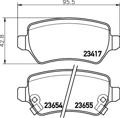 Комплект тормозных колодок, дисковый тормоз HELLA PAGID 8DB 355 018-781