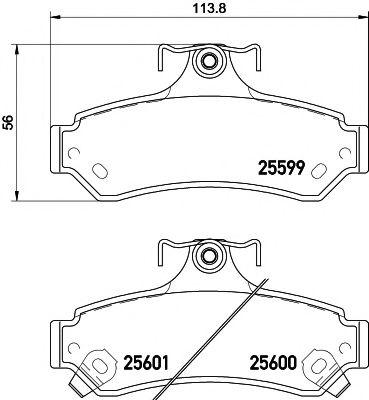 Комплект тормозных колодок, дисковый тормоз HELLA PAGID 8DB 355 020-531