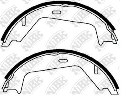 Комплект тормозных колодок, стояночная тормозная система NiBK FN0566
