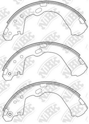 Комплект тормозных колодок NiBK FN1193
