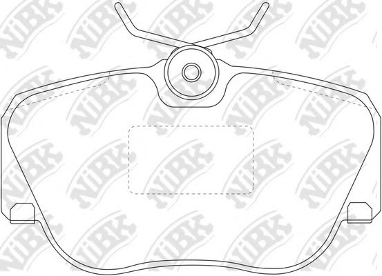 Комплект тормозных колодок, дисковый тормоз NiBK PN0004