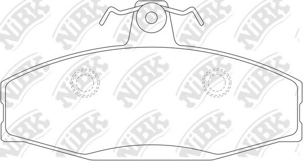 Комплект тормозных колодок, дисковый тормоз NiBK PN0134