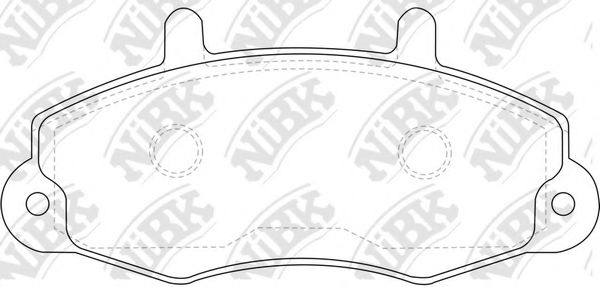 Комплект тормозных колодок, дисковый тормоз NiBK PN0274