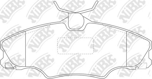 Комплект тормозных колодок, дисковый тормоз NiBK PN0302