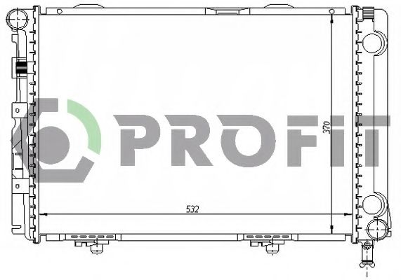 Радиатор, охлаждение двигателя PROFIT PR 3524A6