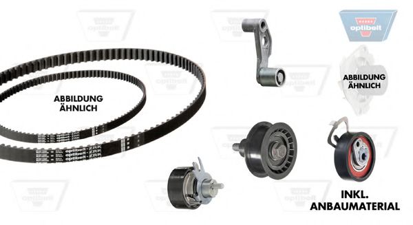Водяной насос + комплект зубчатого ремня OPTIBELT KT 1374 W1