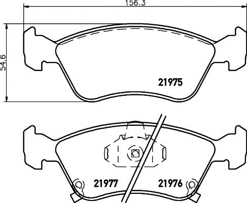 Комплект тормозных колодок, дисковый тормоз MINTEX MDB1892