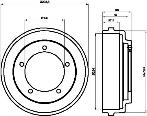 Тормозной барабан MINTEX MBD020