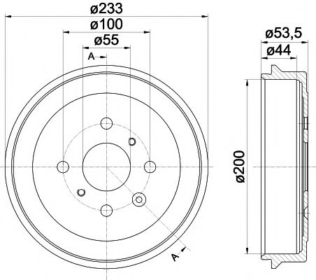 Тормозной барабан MINTEX MBD303