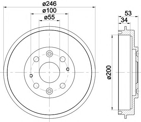 Тормозной барабан MINTEX MBD300