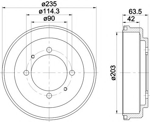 Тормозной барабан MINTEX MBD272