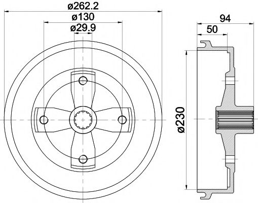 Тормозной барабан MINTEX MBD295