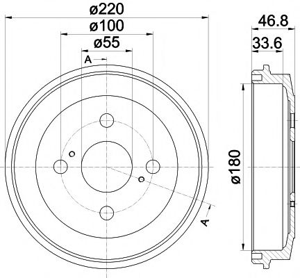 Тормозной барабан MINTEX MBD344