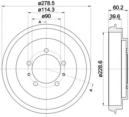 Тормозной барабан MINTEX MBD352