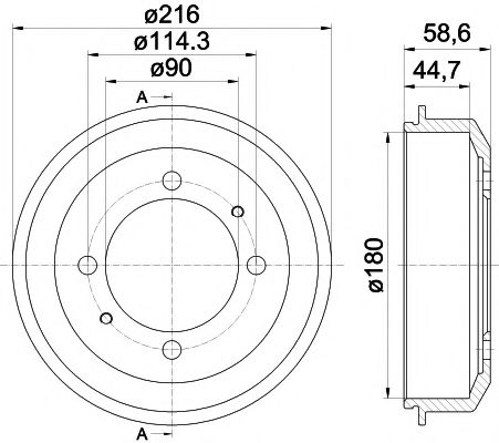 Тормозной барабан MINTEX MBD356