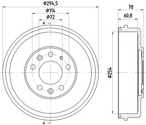 Тормозной барабан MINTEX MBD358