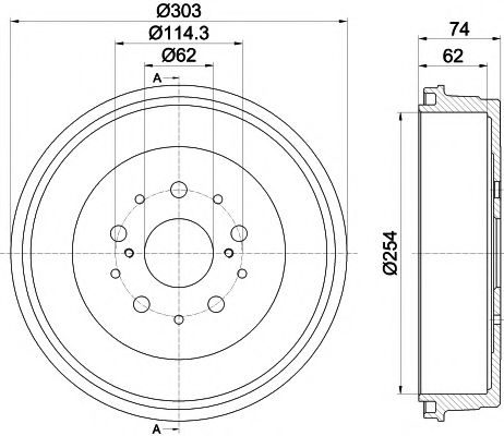 Тормозной барабан MINTEX MBD361