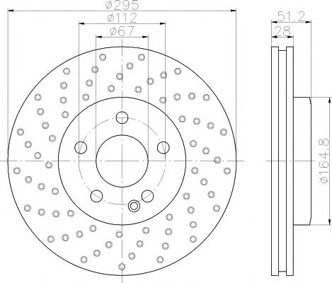 Тормозной диск MINTEX MDC2539