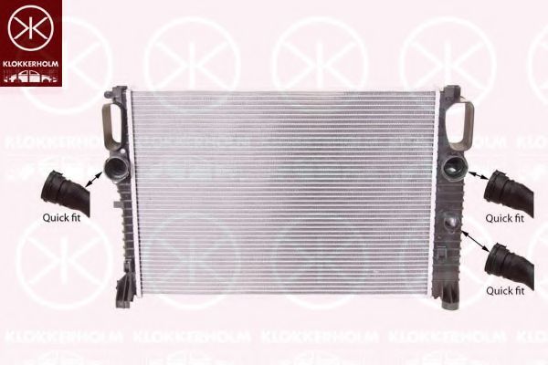 Радиатор, охлаждение двигателя KLOKKERHOLM 3528302394