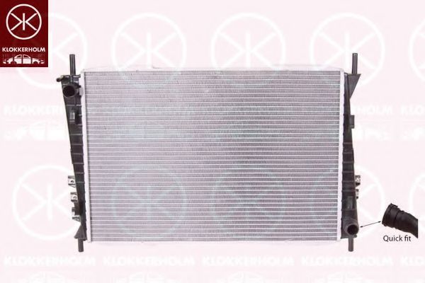 Радиатор, охлаждение двигателя KLOKKERHOLM 3215302037