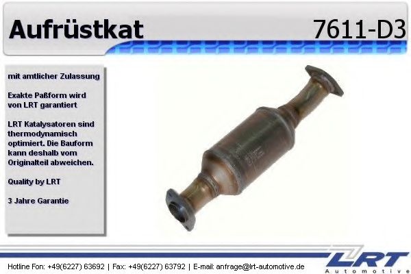 Катализатор для переоборудования LRT 7611-D3