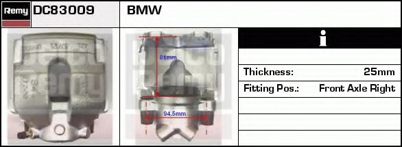 Тормозной суппорт DELCO REMY DC83009