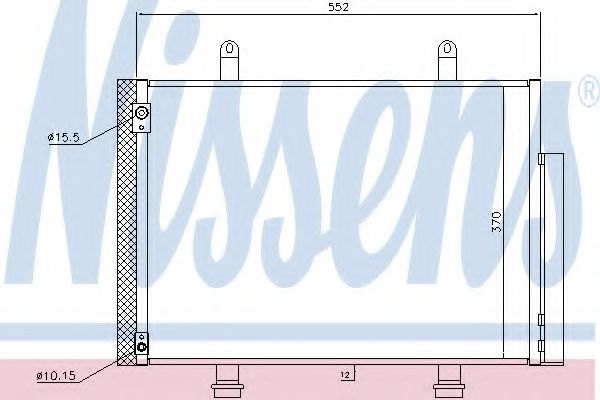 Конденсатор, кондиционер NISSENS 940356