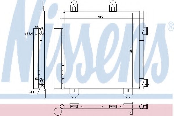 Конденсатор, кондиционер NISSENS 940522