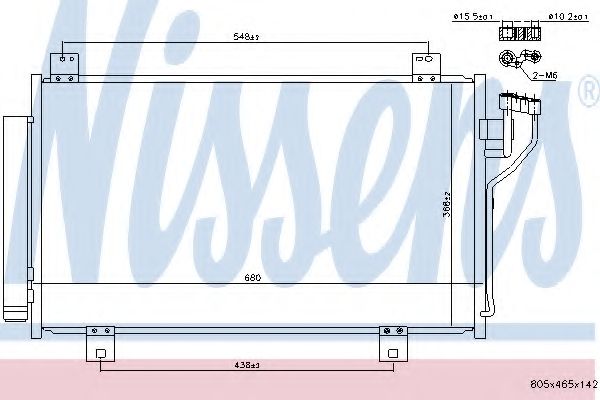 Конденсатор, кондиционер NISSENS 940575