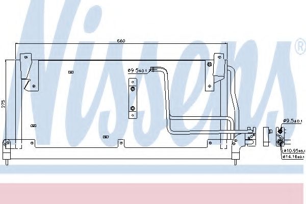 Конденсатор, кондиционер NISSENS 94228