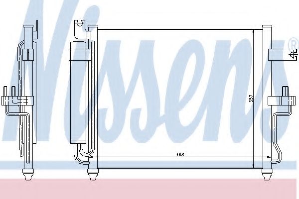 Конденсатор, кондиционер NISSENS 94452