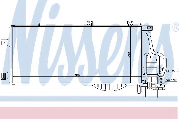 Конденсатор, кондиционер NISSENS 94548