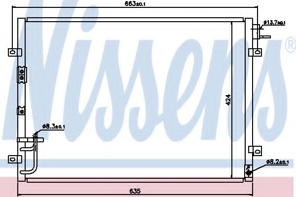 Конденсатор, кондиционер NISSENS 94636