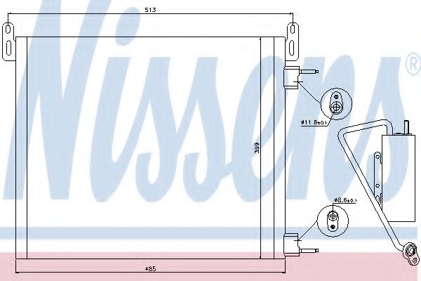 Конденсатор, кондиционер NISSENS 94805