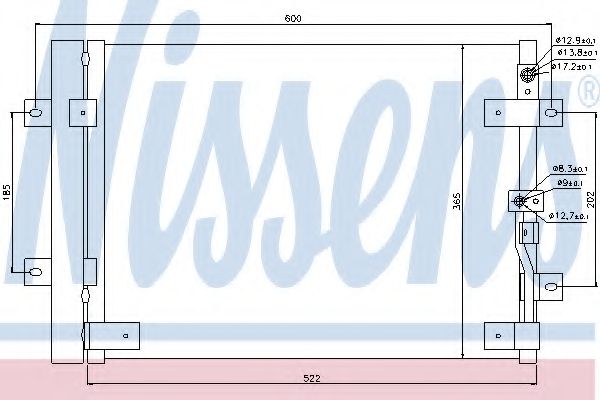 Конденсатор, кондиционер NISSENS 94821