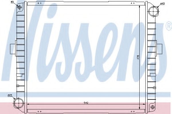 Радиатор, охлаждение двигателя GERI 10121