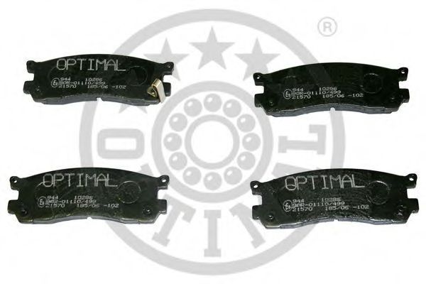 Комплект тормозных колодок, дисковый тормоз OPTIMAL 10286
