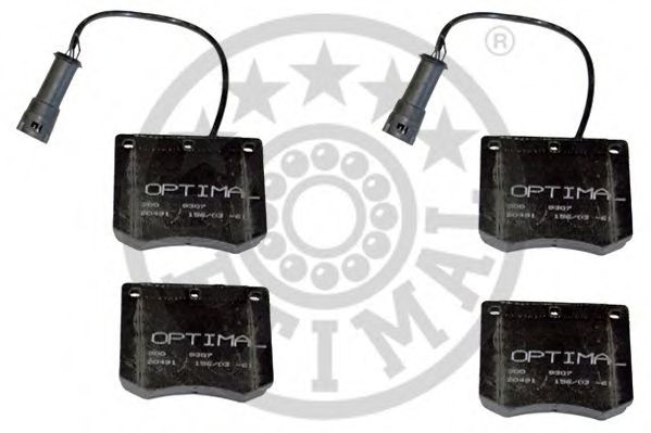 Комплект тормозных колодок, дисковый тормоз OPTIMAL 9307